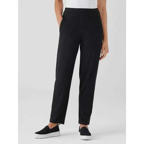 Eileen Fisher Black Slouch Ankle L Large Pants Women’s Lazy hug pant NWT $158 - Picture 7 of 7